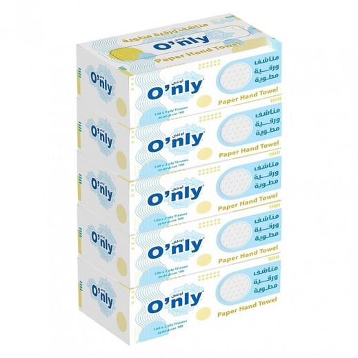 O’nly Hand Towels 100 Sheets 4+1 Free