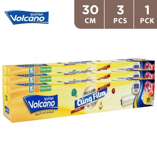Volcano Cling Film 30cm - 3 Pieces - delivered by Taw9eel Fast