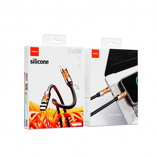 240W Type-C to Type-C Series Data Cable by Moxom - delivered by Taw9eel Fast