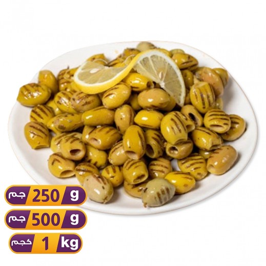 Turkish Marinated Grill Green Olives With Thyme - delivered by Taw9eel Fast