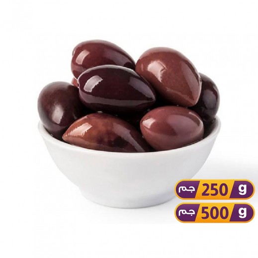 Greek Jumbo Black Olives Kalamata   - delivered by Taw9eel Fast