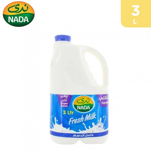 Nada Full Cream Fresh Milk - 3 L - delivered by Taw9eel Fast