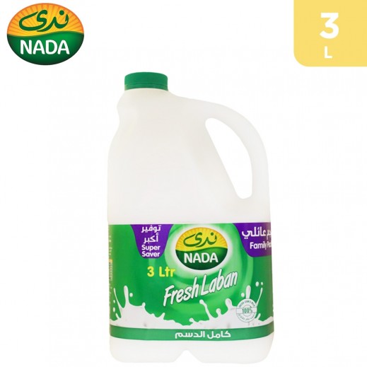Nada Full Cream Fresh Laban - 3 L - delivered by Taw9eel Fast