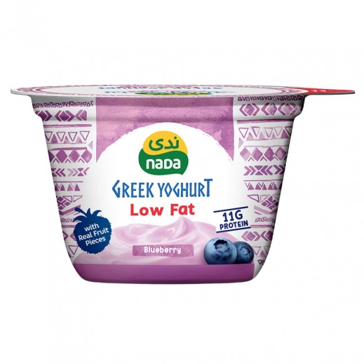 Nada Low Fat Blueberry Greek Yoghurt - 160 g - delivered by Taw9eel Fast