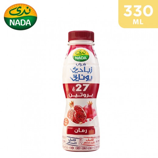 Nada Low Fat Pomegranate Drinking Greek Yogurt - 330 ml - delivered by Taw9eel Fast