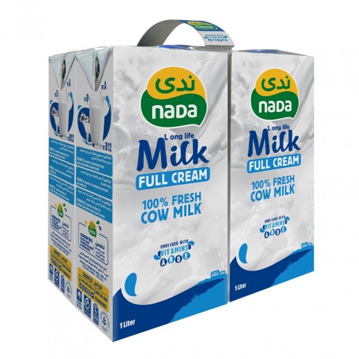 Nada Long Life Full Cream Milk - 4 x 1 L