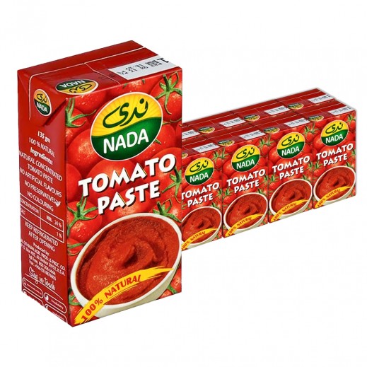Nada Natural Tomato Paste - 8 x 135 g
