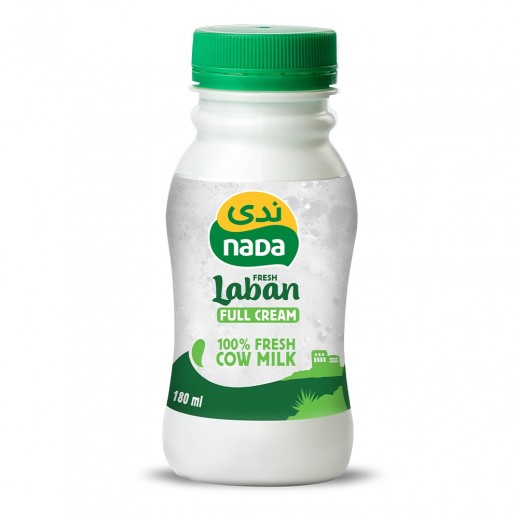Nada Full Cream Fresh Laban 180 ml - delivered by Taw9eel Fast