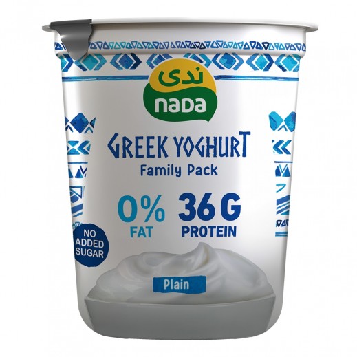 Nada Greek 0% Fat Plain Yoghurt 360 g - delivered by Taw9eel Fast