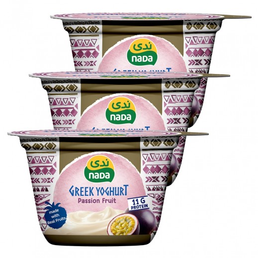 Nada Greek Passion Fruit Full Fat Yoghurt 3 x 160 g