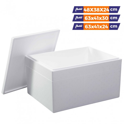 Rectangular Styrofoam Ice Box 
