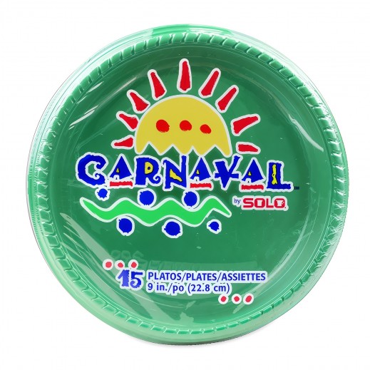 Plastic Plates 9 Inch - 15 Pieces