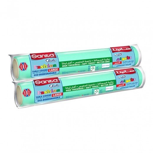 Sanita Club Large Biodegradable Table Covers 30 Sheets 2 Packs