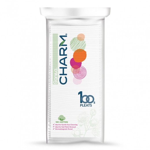 Sanita Charm 100% Cotton Pleats - 100 g - delivered by Taw9eel Fast