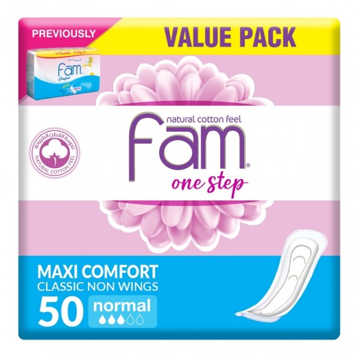 Fam Comfort Body Shaped Pads 50 Pieces - delivered by Taw9eel Fast