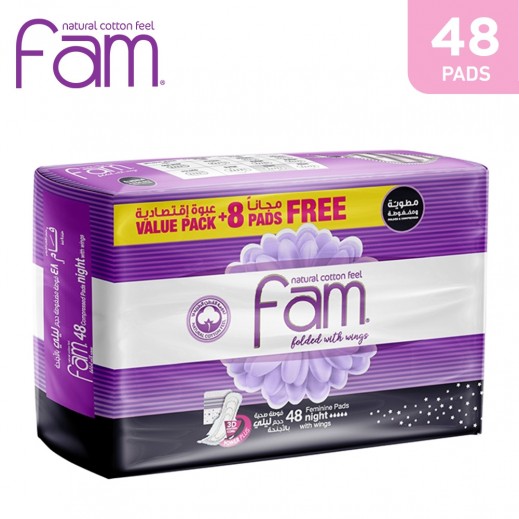 Fam Night Pads With Wings 48 Pads - delivered by Taw9eel Fast