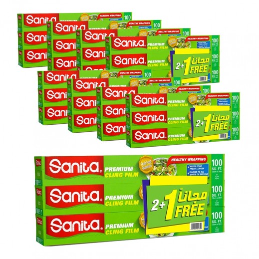 Sanita Cling Film 30 cm x 30 m 2 + 1 Free 8 Packs