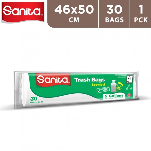 Sanita Bio Scented Trash Bag 5 Gallons 50 x 46 cm - 30 Bags  - delivered by Taw9eel Fast