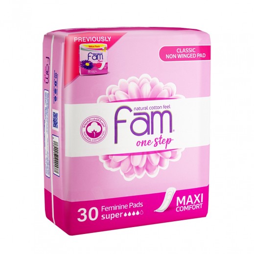 Fam One Step Maxi Comfort Pads Without Wings 30 Pcs