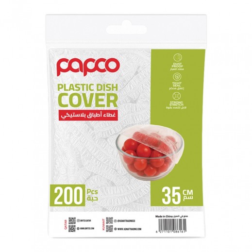 Papco Plastic Dish Cover 35cm - 200 Pieces