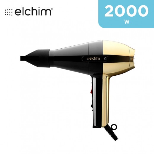 Elchim 1700-2000 W Hair Dryer 2001 Black & Gold