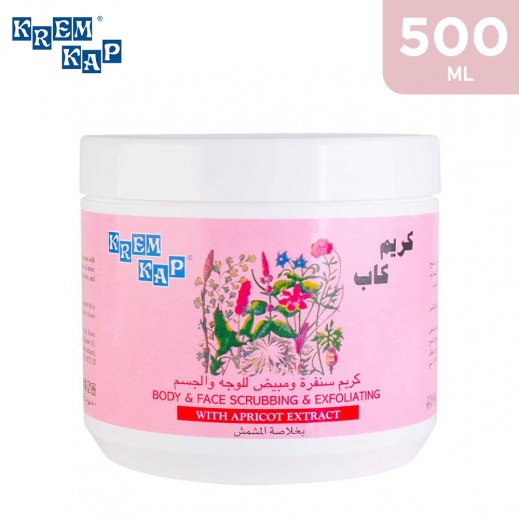 Krem Kap Apricot Exfoliating Face & Body Scrub 500 ml - delivered by Taw9eel Fast