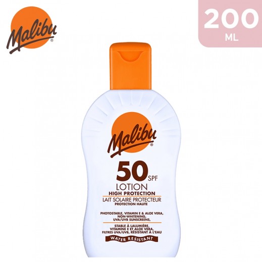 Malibu Sun SPF50 High Protection Sun Lotion 200 ml - delivered by Taw9eel Fast