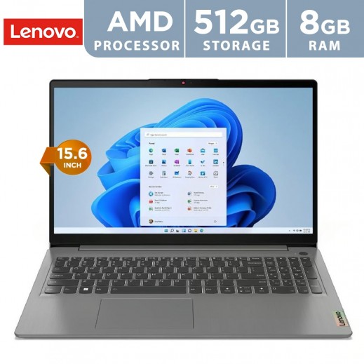 Lenovo IdeaPad 3 15.6" AMD Ryzen 7-5825U 8GB RAM/ 512GB SSD Laptop - Grey