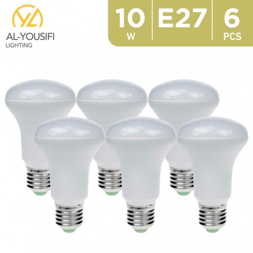 Al Yousifi Lights - LED Bulb R63 10W E27 6500K - 6 Pcs