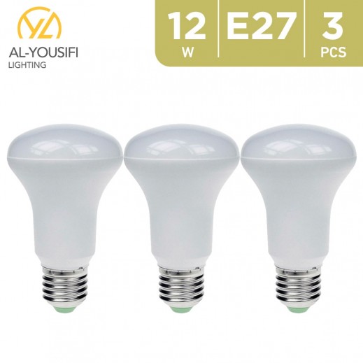 Al Yousifi Lights - LED Bulb R80 12W E27 3000K - 3 Pcs