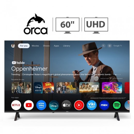 Orca 60 inch UHD-4K Google Smart TV - delivered by  AL-YOUSIFI within 3 working days