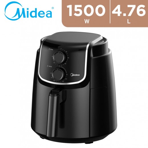 Midea 1500 W Manual Air Fryer 4.76 L