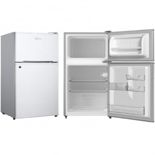 Midea 134L Top Mount Freezer Refrigerator 4.7 CFT - White - delivered by Taw9eel within 2 Business Days