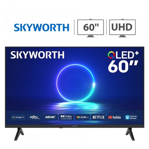 Skyworth 60" QLED UHD 4K Android Smart TV - LED-60Q6800H - delivered by  AL-YOUSIFI within 3 working days