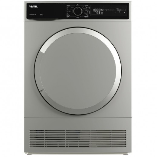 Vestel Dryer Heat Pump 9Kg 15 Programs - Silver - delivered by  AL-YOUSIFI within 3 working days