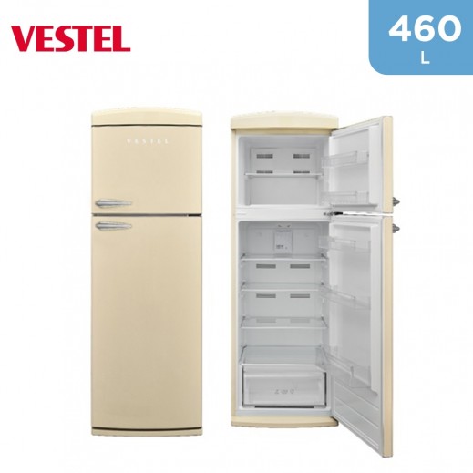 Buy Vestel Double Door Refrigerator 460 Liter Beige delivered by AL