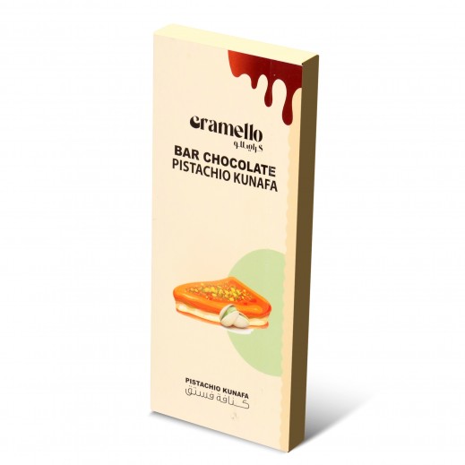 Cramello Pistachio Knafa Chocolate Bar 100 g - delivered by Taw9eel Fast