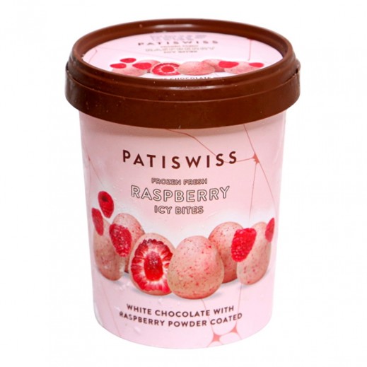 Patiswiss White Chocolate and Raspberry Powder Raspberry Icey Bites 250g