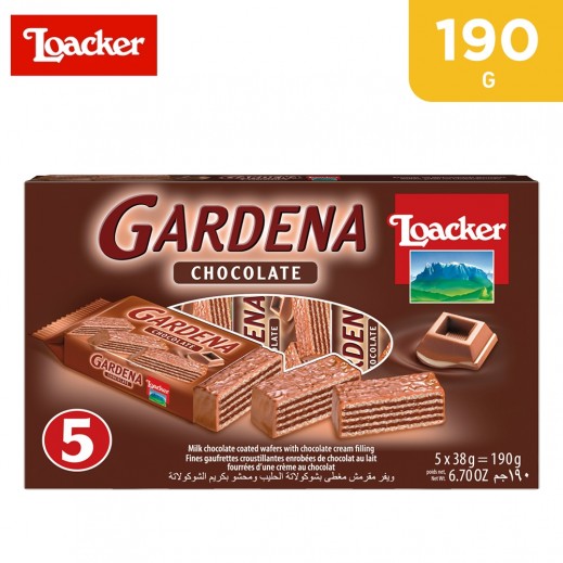 Loacker Gardena Chocolate Coated Wafer 38 g (4+1 Free) - delivered by Taw9eel Fast