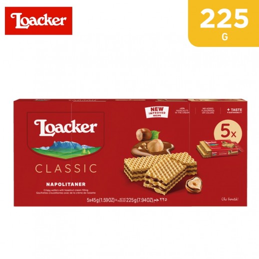 Loacker Classic Napolitaner Wafer - 225 g - delivered by Taw9eel Fast