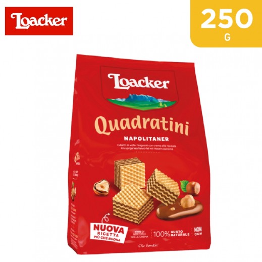 Loacker Quadratini Napolitaner Wafers 250 g - delivered by Taw9eel Fast