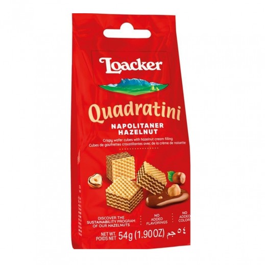 Loacker Quadratini Napolitaner Wafer 54g - delivered by Taw9eel Fast