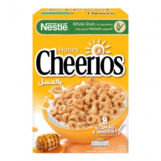 Nestle Cheerios Honey Breakfast Cereals 375 g - delivered by Taw9eel Fast