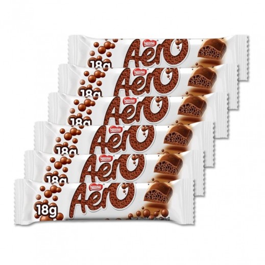 Aero Milk Chocolate Bar 6 x 18 g - delivered by Taw9eel Fast