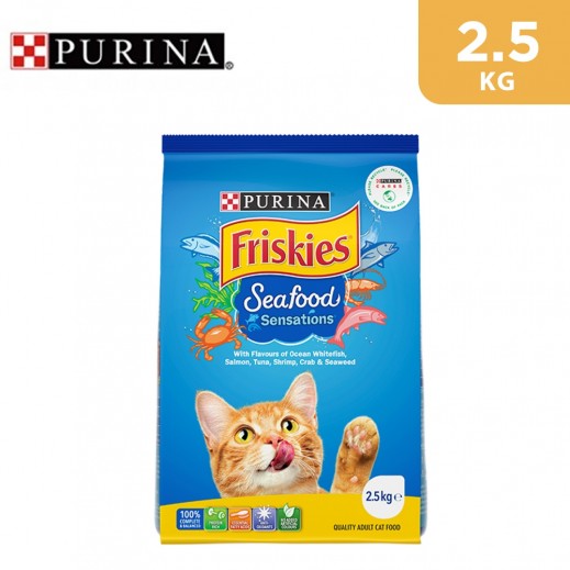 Purina Friskies Seafood Sensations Adult Dry Cat Food 6kg