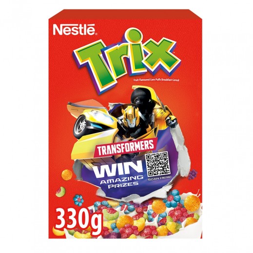 Nestle Trix Transformers 6 Fruity shaped Breakfast Cereal 330 g - delivered by Taw9eel Fast
