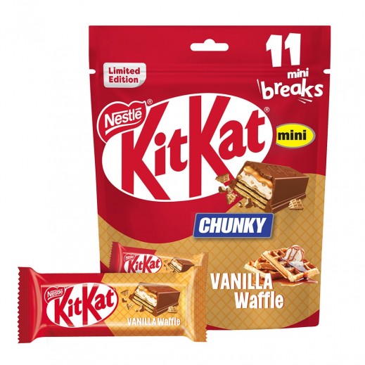 Nestle KitKat Chunky Vanilla Waffle Mini Chocolate 195.8  g