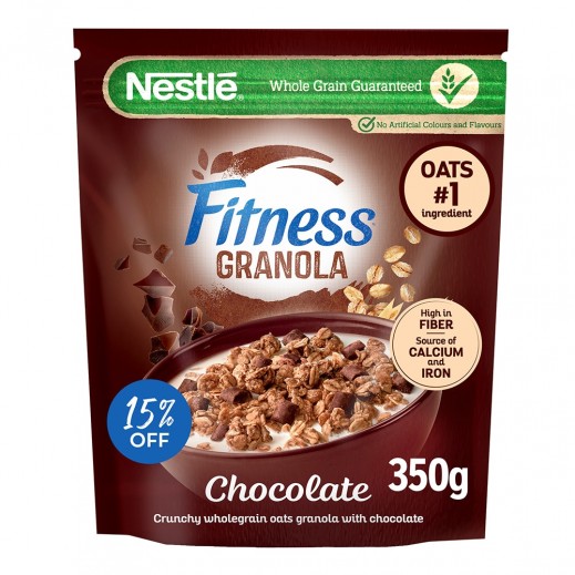 Nestle Fitness Chocolate Breakfast Cereal Granola 350g