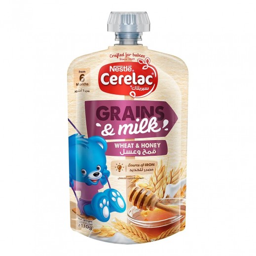 Cerelac Grains & Milk Wheat & Honey Cereal 110g 6+ Months
