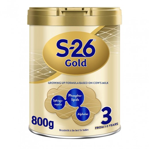 Nestle S-26 Gold Stage 3 Growing Up Formula 1-3 Years 800g